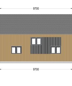 Timmerstuga ASTRID 120 m² (44 mm + 19 mm träbeklädnad)