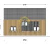 Timmerstuga ASTRID 120 m² (44 mm + 19 mm träbeklädnad)