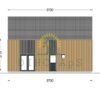 Timmerstuga ASTRID 120 m² (44 mm + 19 mm träbeklädnad)