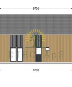 Timmerstuga ASTRID 120 m² (44 mm + 19 mm träbeklädnad)