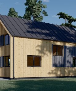 Timmerstuga ASTRID 120 m² (44 mm + 19 mm träbeklädnad)