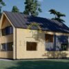 Timmerstuga ASTRID 120 m² (44 mm + 19 mm träbeklädnad)