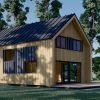 Timmerstuga ASTRID 120 m² (44 mm + 19 mm träbeklädnad)