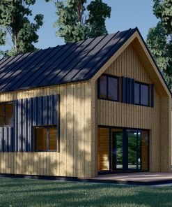 Timmerstuga ASTRID 120 m² (44 mm + 19 mm träbeklädnad)