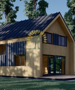 Timmerstuga ASTRID 120 m² (44 mm + 19 mm träbeklädnad)