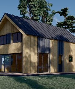 Timmerstuga ASTRID 120 m² (44 mm + 19 mm träbeklädnad)