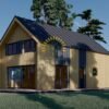 Timmerstuga ASTRID 120 m² (44 mm + 19 mm träbeklädnad)