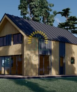 Timmerstuga ASTRID 120 m² (44 mm + 19 mm träbeklädnad)