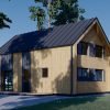 Timmerstuga ASTRID 120 m² (44 mm + 19 mm träbeklädnad)