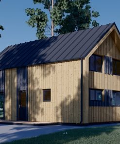 Timmerstuga ASTRID 120 m² (44 mm + 19 mm träbeklädnad)