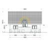 Timmerstuga DORIS (44+44 mm), 80 m²