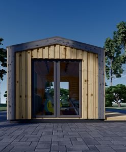 Friggebod EMMY 12 m² (34 mm + 19 mm träbeklädnad)