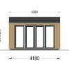Friggebod EMMY 12 m² (34 mm + 19 mm träbeklädnad)