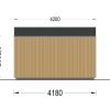 Friggebod EMMY 12 m² (34 mm + 19 mm träbeklädnad)