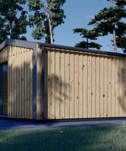 Attefallshus EMMY 20 m² (34 mm + 19 mm träbeklädnad)