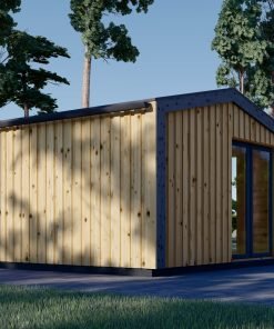 Attefallshus EMMY 20 m² (34 mm + 19 mm träbeklädnad)