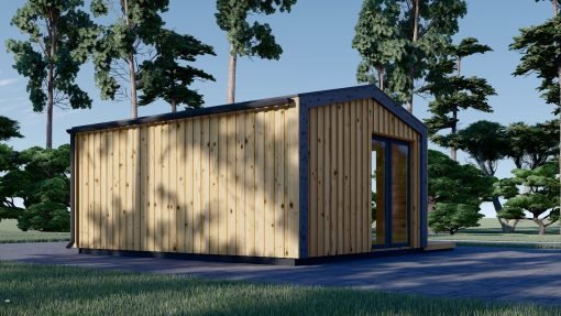Attefallshus EMMY 20 m² (34 mm + 19 mm träbeklädnad)