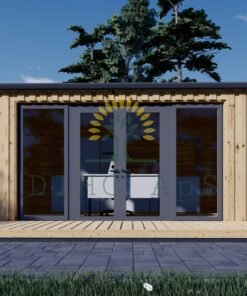 Attefallshus EMMY 20 m² (34 mm + 19 mm träbeklädnad)