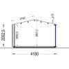 Attefallshus EMMY 20 m² (34 mm + 19 mm träbeklädnad)