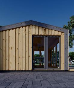 Attefallshus EMMY 20 m² (34 mm + 19 mm träbeklädnad)
