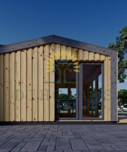 Attefallshus EMMY 20 m² (34 mm + 19 mm träbeklädnad)