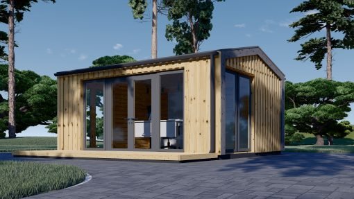 Attefallshus EMMY 20 m² (34 mm + 19 mm träbeklädnad)