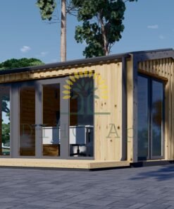 Attefallshus EMMY 20 m² (34 mm + 19 mm träbeklädnad)