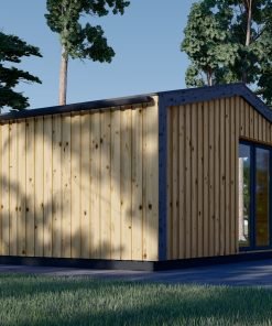 Attefallshus EMMY 25 m² (34 mm + 19 mm träbeklädnad)