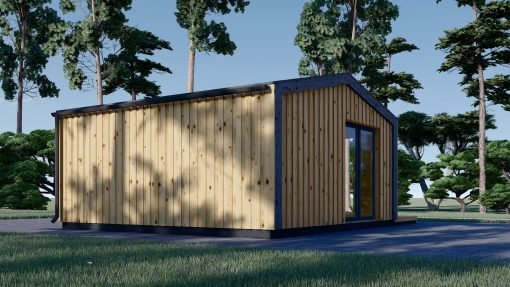 Attefallshus EMMY 25 m² (34 mm + 19 mm träbeklädnad)