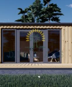 Attefallshus EMMY 25 m² (34 mm + 19 mm träbeklädnad)