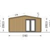 Attefallshus EMMY 25 m² (34 mm + 19 mm träbeklädnad)