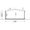 Attefallshus EMMY 25 m² (34 mm + 19 mm träbeklädnad)