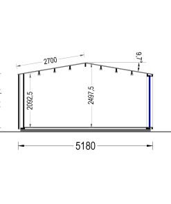 Attefallshus EMMY 25 m² (34 mm + 19 mm träbeklädnad)