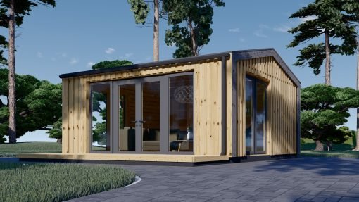 Attefallshus EMMY 25 m² (34 mm + 19 mm träbeklädnad)