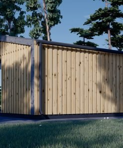 Attefallshus EMMY 25 m² (34 mm + 19 mm träbeklädnad)