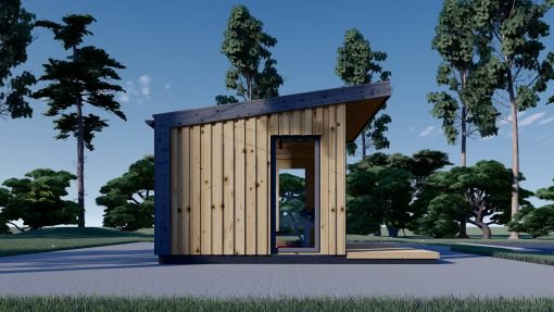 Friggebod EVELIN 12 m² (34 mm + 19 mm träbeklädnad)