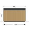 Friggebod EVELIN 12 m² (34 mm + 19 mm träbeklädnad)