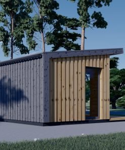 Friggebod EVELIN 15 m² (34 mm + 19 mm träbeklädnad)