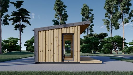 Friggebod EVELIN 15 m² (34 mm + 19 mm träbeklädnad)