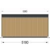 Friggebod EVELIN 15 m² (34 mm + 19 mm träbeklädnad)