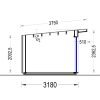 Friggebod EVELIN 15 m² (34 mm + 19 mm träbeklädnad)