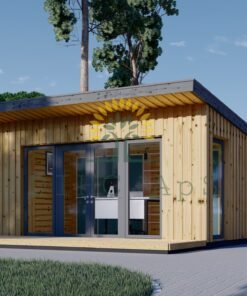 Friggebod EVELIN 15 m² (34 mm + 19 mm träbeklädnad)
