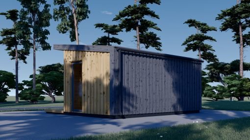 Friggebod EVELIN 15 m² (34 mm + 19 mm träbeklädnad)