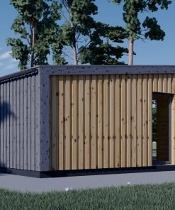 Friggebod EVELIN 20 m² (34 mm + 19 mm träbeklädnad)