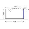 Friggebod EVELIN 20 m² (34 mm + 19 mm träbeklädnad)