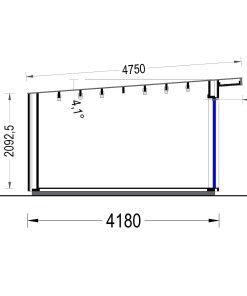 Friggebod EVELIN 20 m² (34 mm + 19 mm träbeklädnad)