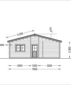 Timmerstuga JULIA (44+44 mm), 103 m²