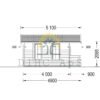 Attefallshus KING 20 m², 4×5 m (44 mm)