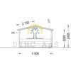 Attefallshus KING 20 m², 4×5 m (44 mm)