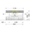 Attefallshus KING 20 m², 4×5 m (44 mm)